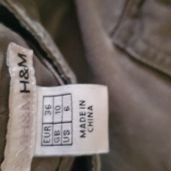 H&M Mini Skirt size 6 Brownish/Olive - Picture 4 of 6